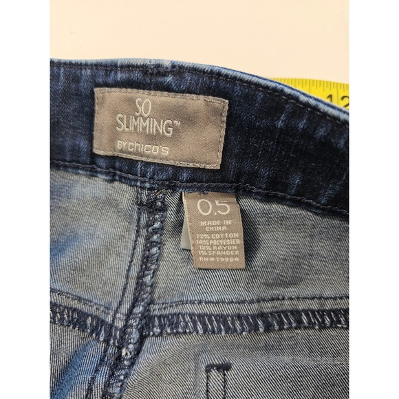 So slimming by chicos size 0.5 blue jeans ( USA 6) career casual EUC - Picture 3 of 8